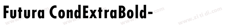Futura CondExtraBold字体转换